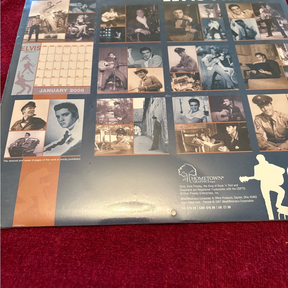 A 16 Month 2008 Elvis Calendar - Unopened